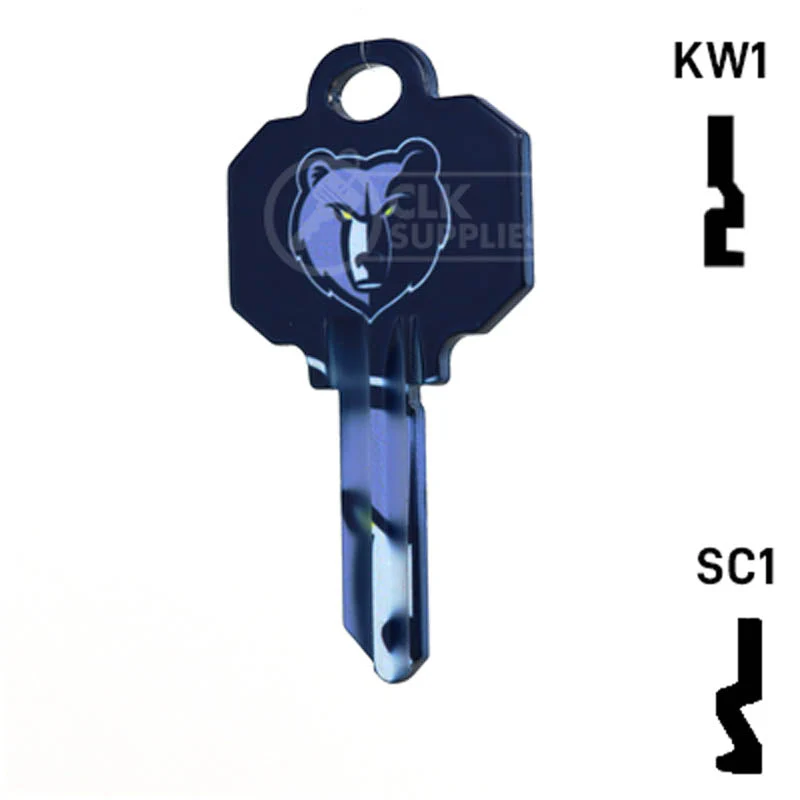 Uncut Key Blank | NBA Memphis Grizzlies | Choose Keyway - Image 10