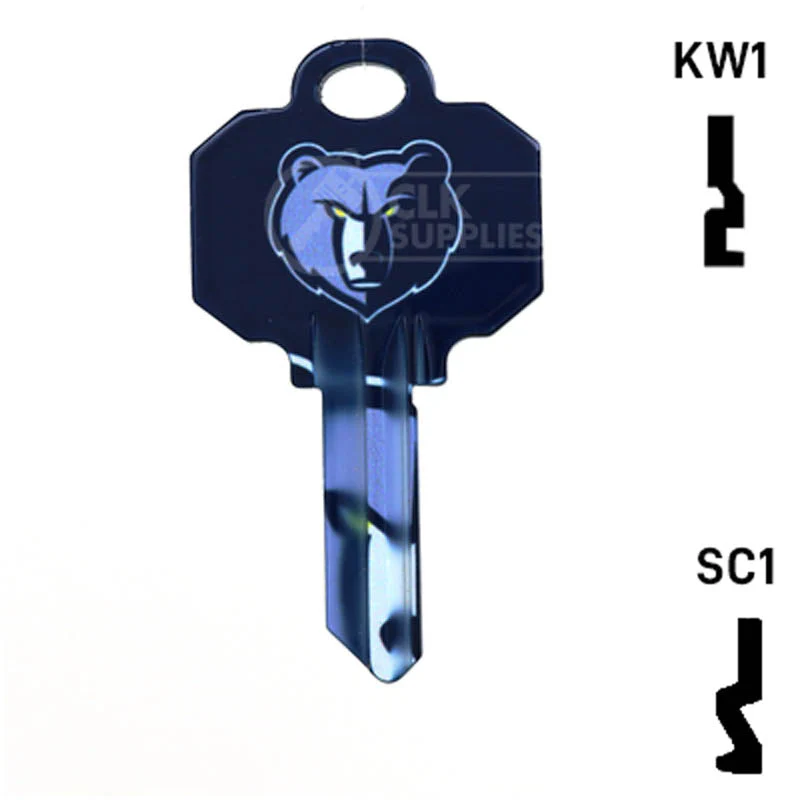 Uncut Key Blank | NBA Memphis Grizzlies | Choose Keyway - Image 12
