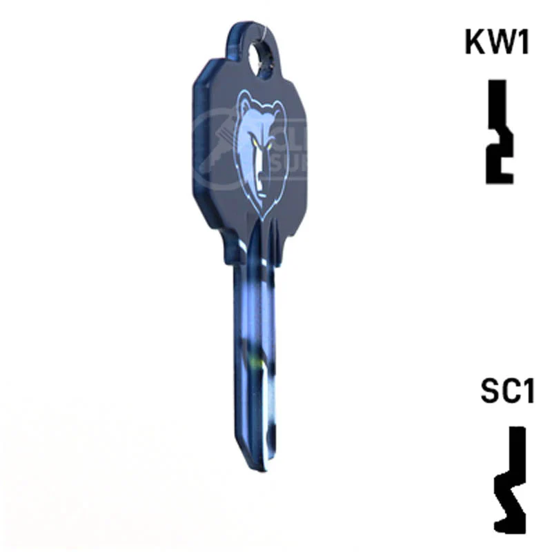 Uncut Key Blank | NBA Memphis Grizzlies | Choose Keyway - Image 17
