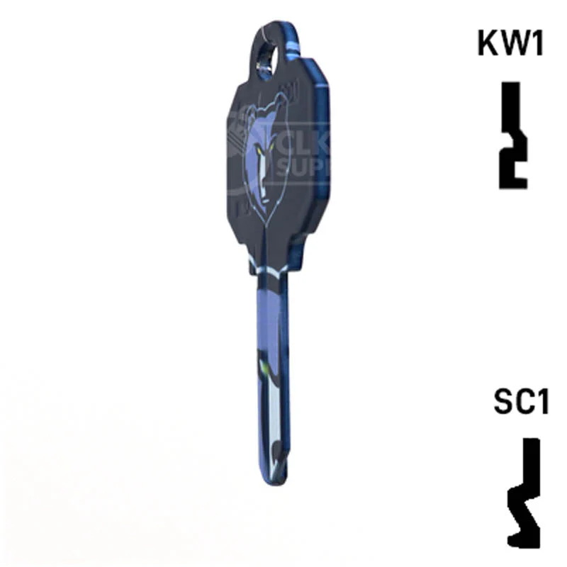 Uncut Key Blank | NBA Memphis Grizzlies | Choose Keyway - Image 20