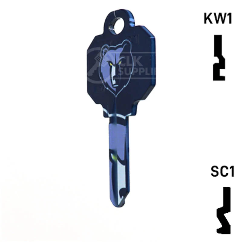 Uncut Key Blank | NBA Memphis Grizzlies | Choose Keyway - Image 21