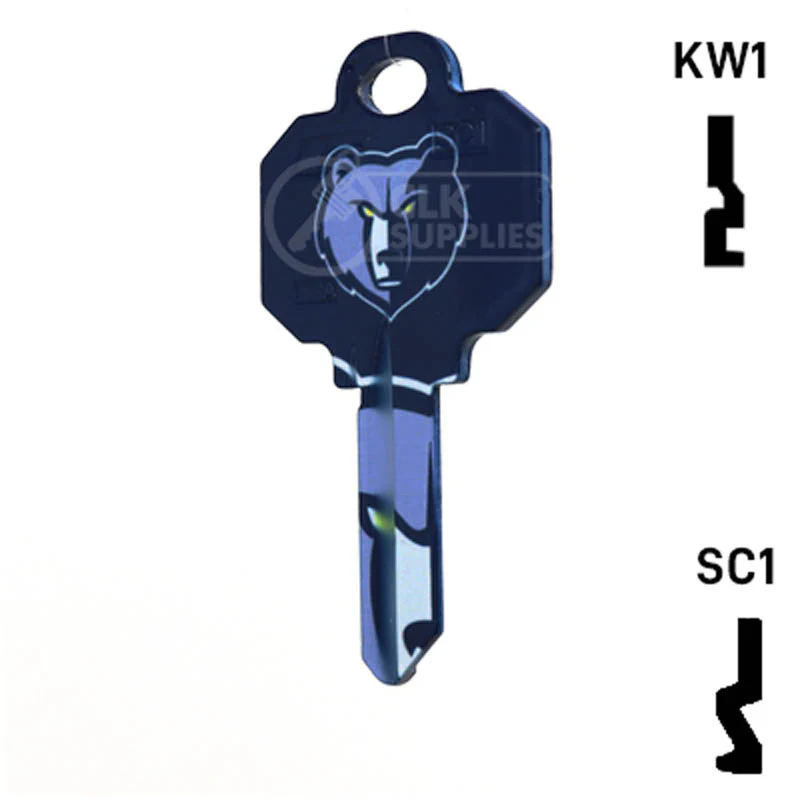 Uncut Key Blank | NBA Memphis Grizzlies | Choose Keyway - Image 22