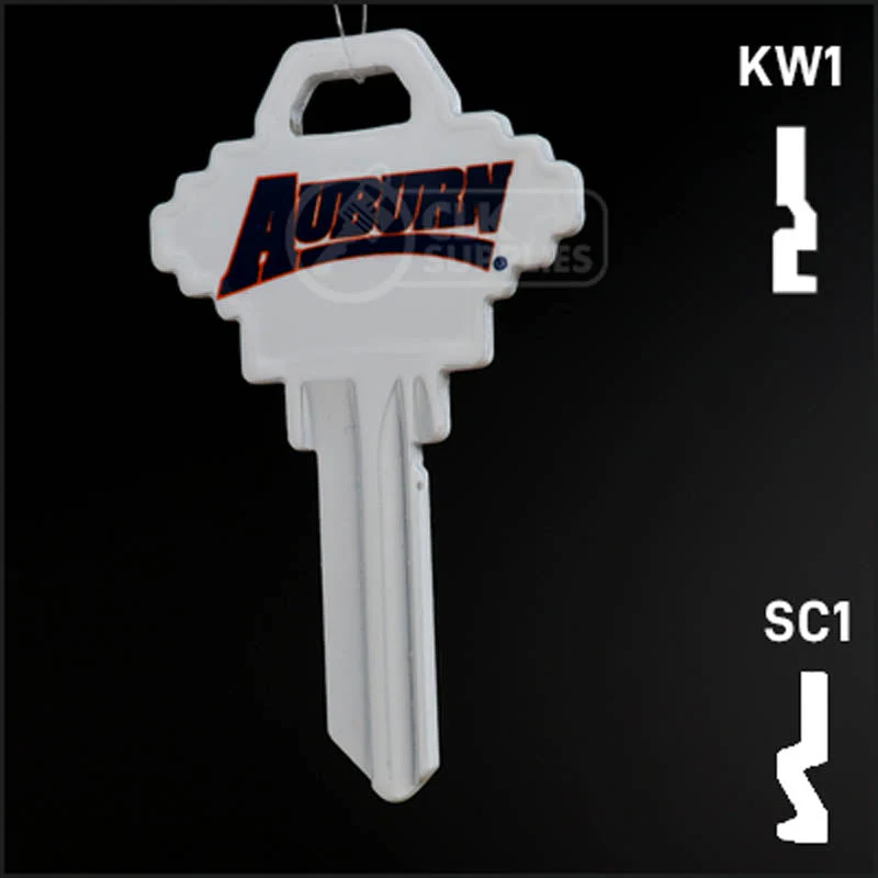 Uncut Key Blank | NCAA Auburn | Choose Keyway - Image 12
