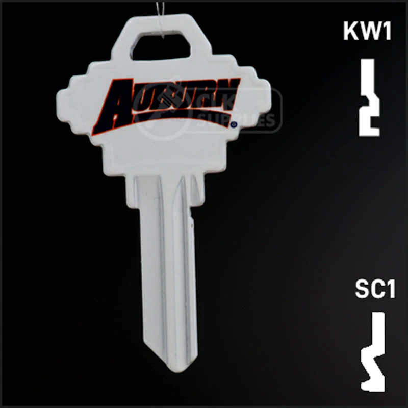 Uncut Key Blank | NCAA Auburn | Choose Keyway - Image 13