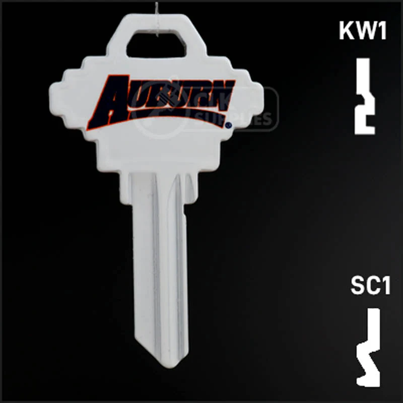 Uncut Key Blank | NCAA Auburn | Choose Keyway - Image 14