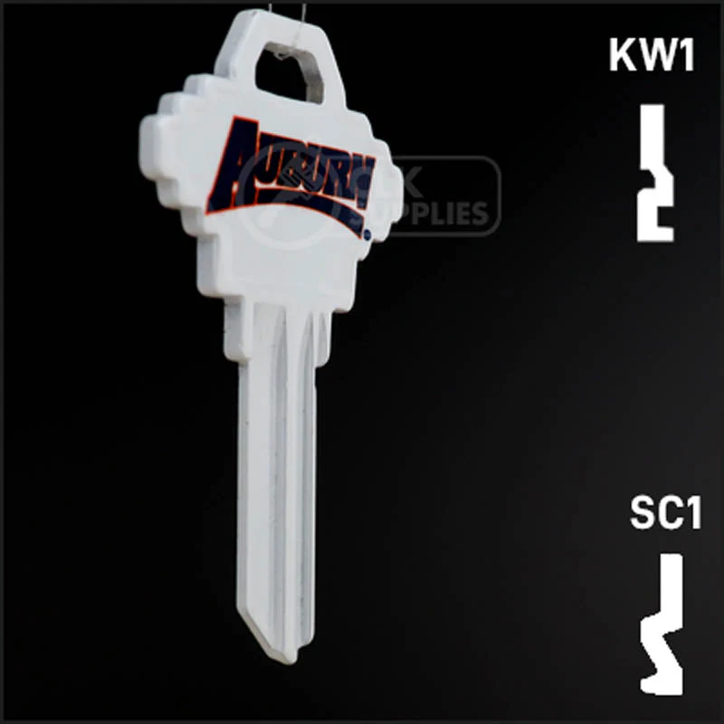 Uncut Key Blank | NCAA Auburn | Choose Keyway - Image 17