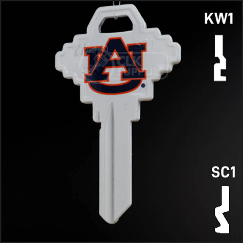 Uncut Key Blank | NCAA Auburn | Choose Keyway - Image 24