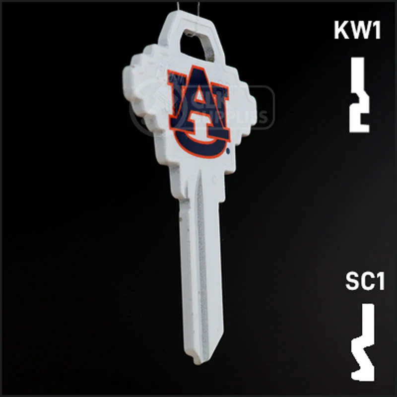Uncut Key Blank | NCAA Auburn | Choose Keyway - Image 5