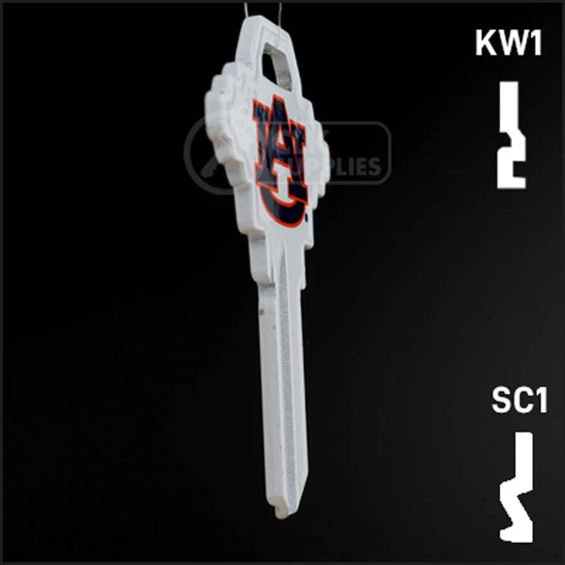 Uncut Key Blank | NCAA Auburn | Choose Keyway - Image 6