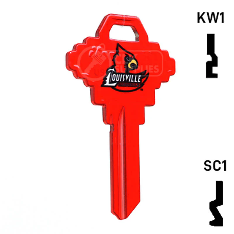 Uncut Key Blank | NCAA Louisville | Choose Keyway - Image 2