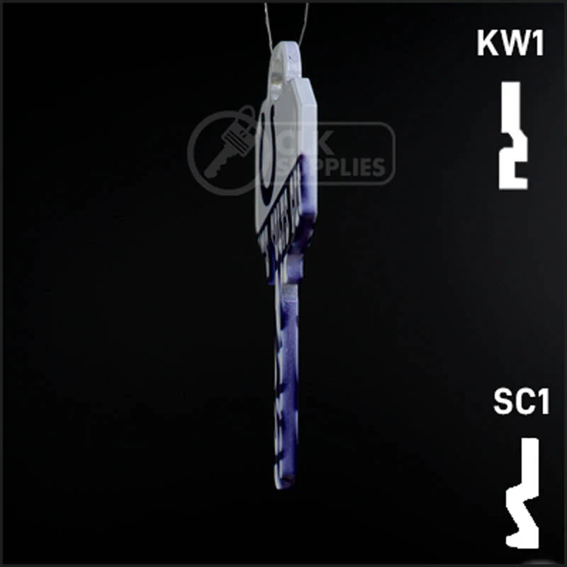 Uncut Key Blank |  NFL INDIANAPOLIS COLTS | Choose Keyway - Image 8