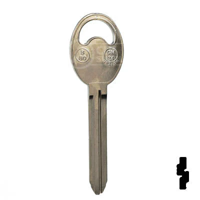 Uncut Key Blank | B80-NP | GM Key - Image 14