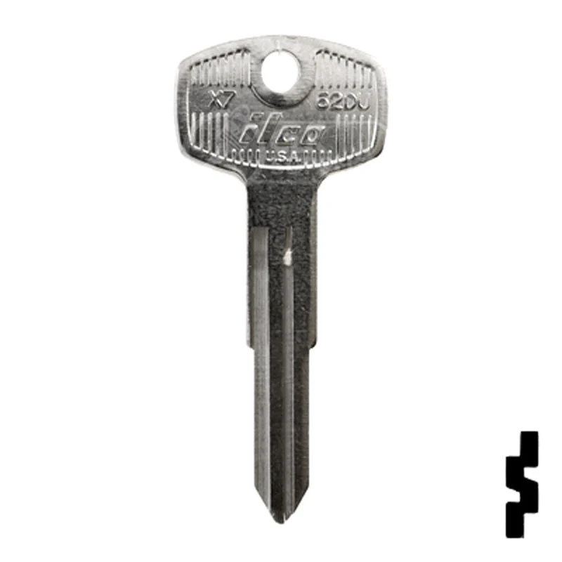 Uncut Key Blank | Nissan, Datsun | X7, 62DU - Image 2