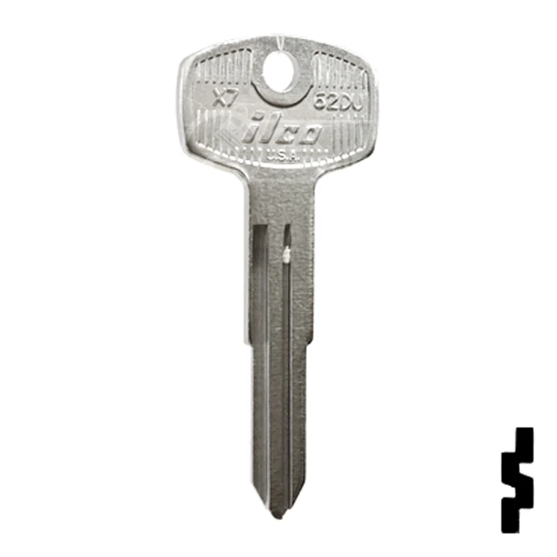 Uncut Key Blank | Nissan, Datsun | X7, 62DU - Image 3