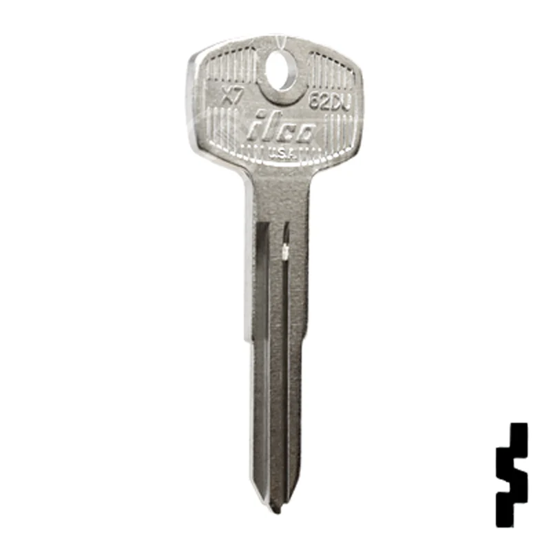 Uncut Key Blank | Nissan, Datsun | X7, 62DU - Image 4