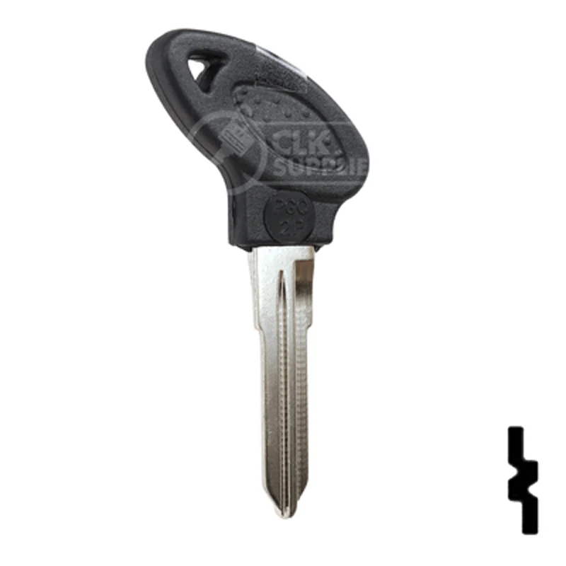 Uncut Key Blank | Piaggio Scooter | PGO-2.P - Image 15