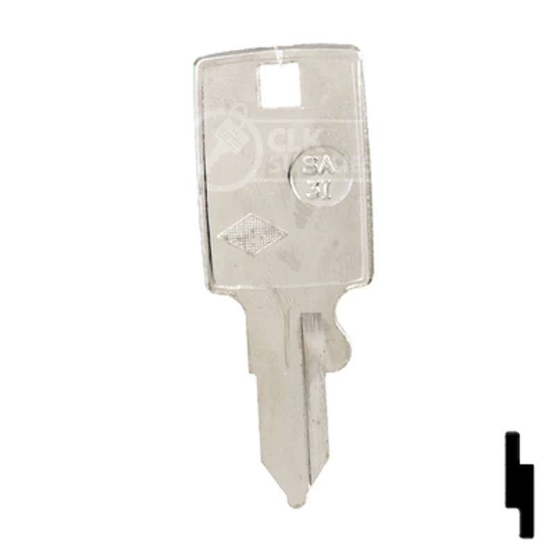 Uncut Key Blank | Samsonite | SA-3I - Image 13
