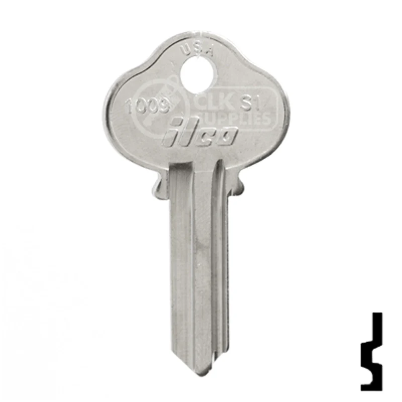 Uncut Key Blank | Sargent | 1009-S1 - Image 2