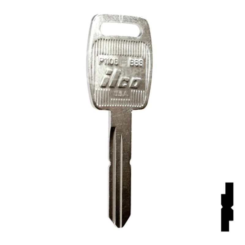 Uncut  Key Blank | Saturn | P1108, B88 - Image 3