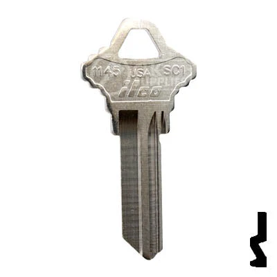 Uncut  Key Blank | Schlage | 1145, SC1 - Image 2