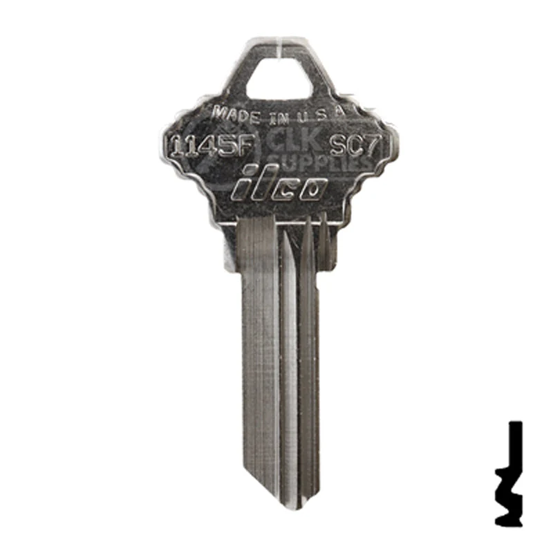 Uncut Key Blank | Schlage | 1145F, SC7 - Image 2