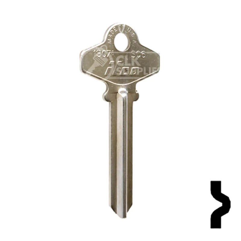 Uncut  Key Blank | Schlage | 1307A, SC6 - Image 3