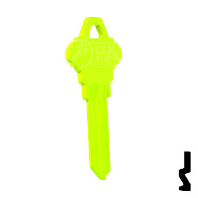 Uncut Key Blank | Schlage SC1 | Neon (50PK) - Image 90