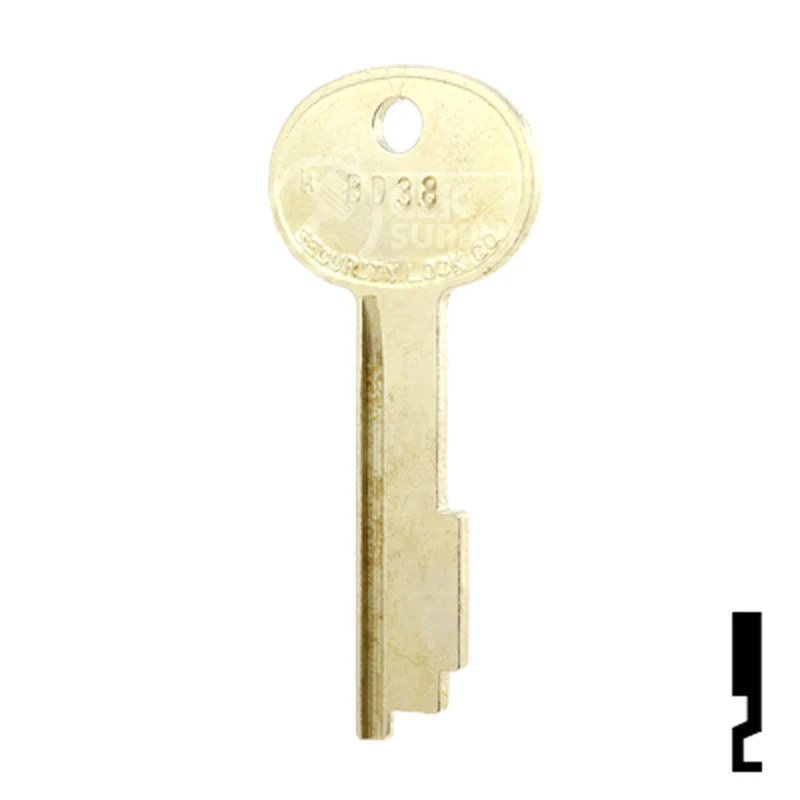 Uncut Key Blank | Security | BD38 - Image 11