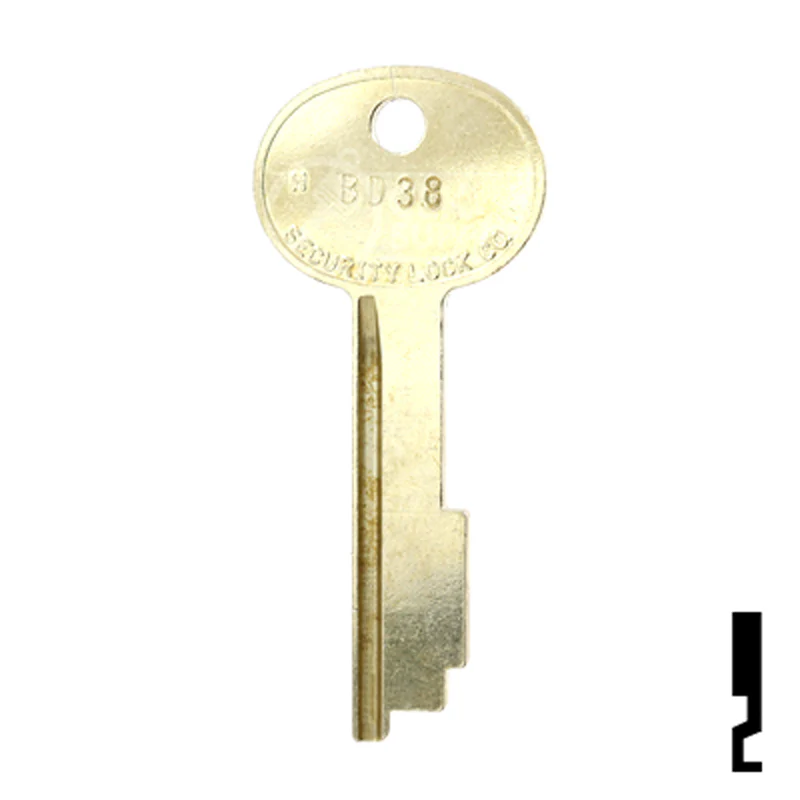 Uncut Key Blank | Security | BD38 - Image 12