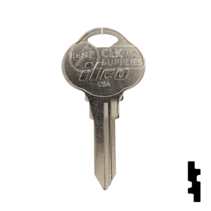 Uncut Key Blank | The Club | 1591L, CLB12