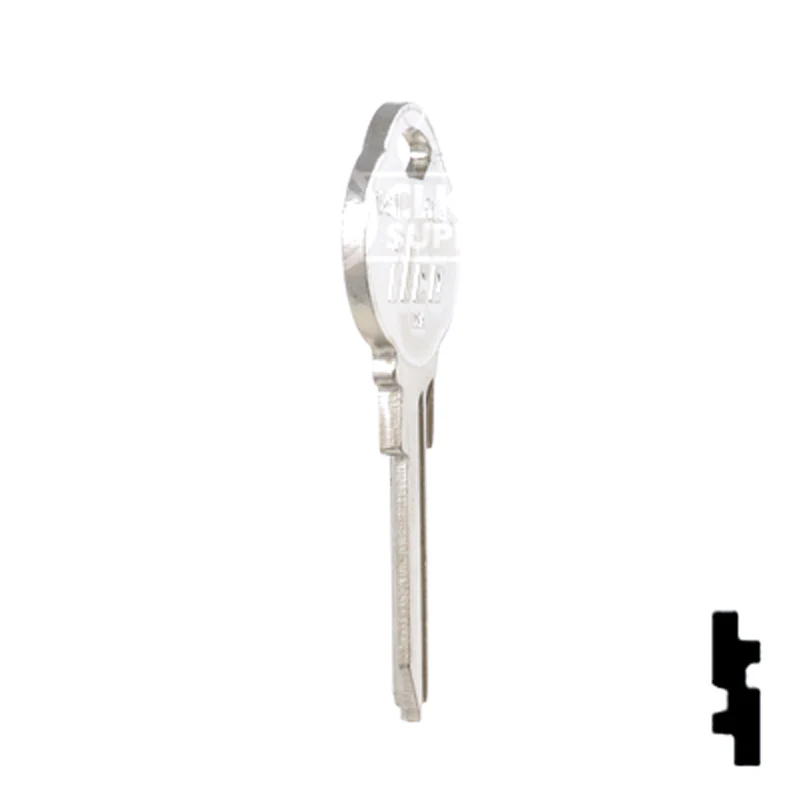 Uncut Key Blank | The Club | 1591L, CLB12 - Image 6