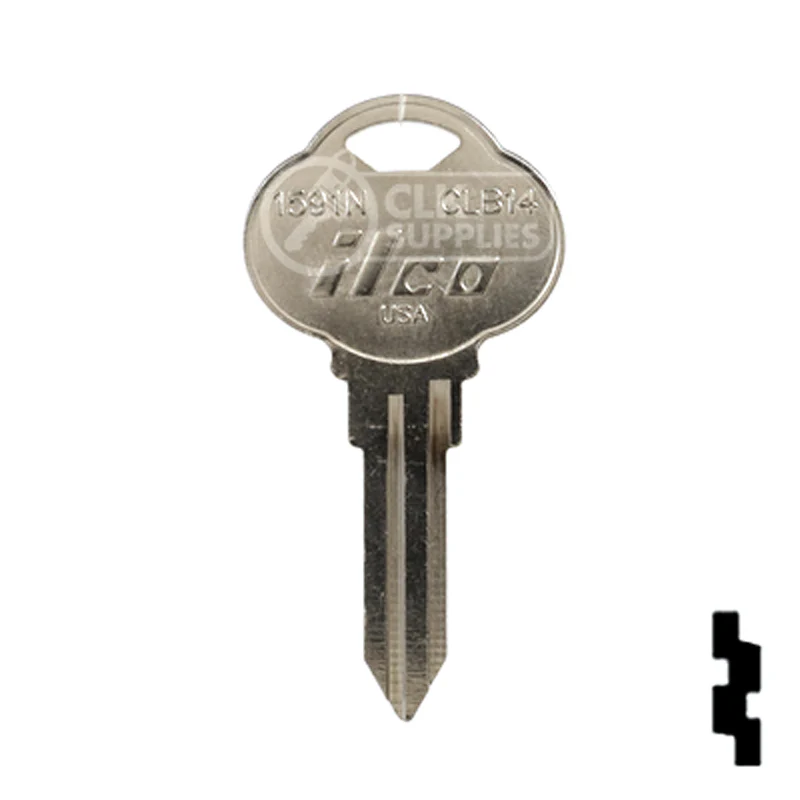 Uncut Key Blank | The Club | 1591N, CLB14