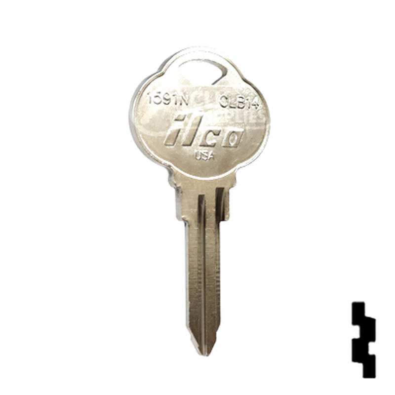 Uncut Key Blank | The Club | 1591N, CLB14 - Image 4