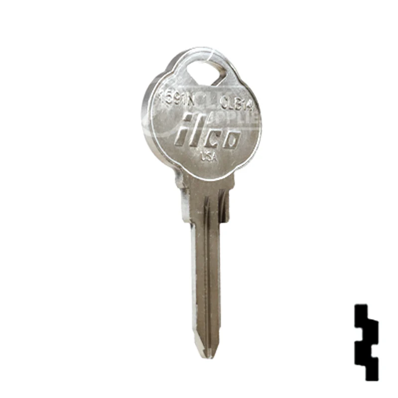 Uncut Key Blank | The Club | 1591N, CLB14 - Image 5
