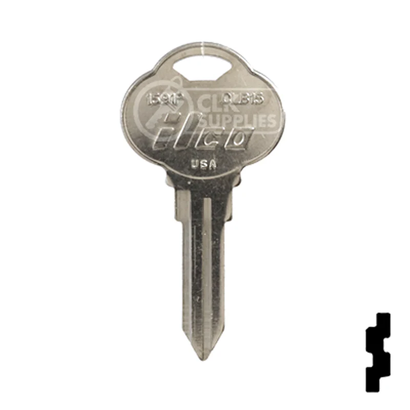 Uncut Key Blank | The Club | 1591P, CLB15