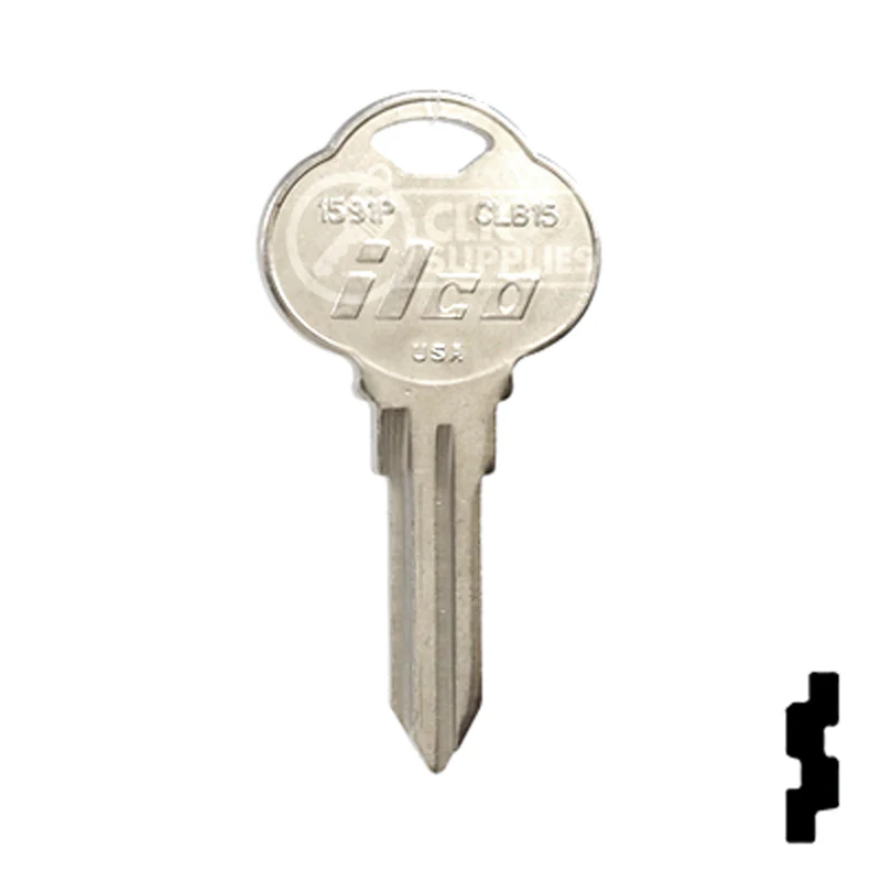 Uncut Key Blank | The Club | 1591P, CLB15 - Image 2