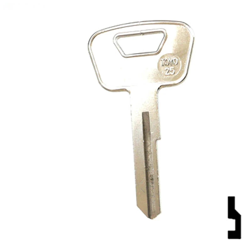 Uncut Key Blank | Toyota | TOYO-25, TA6 - Image 12