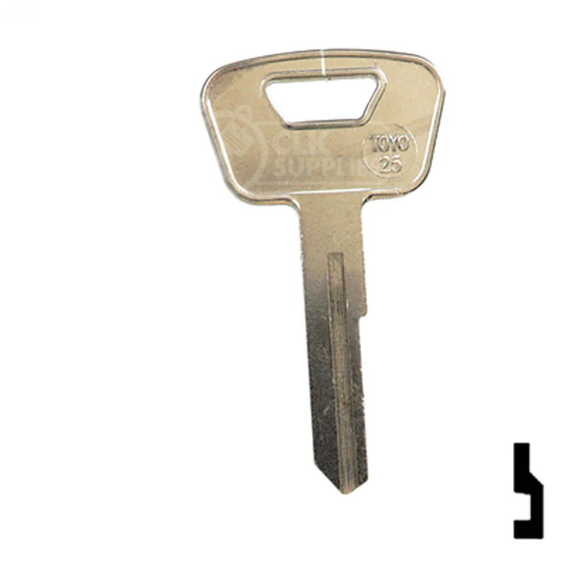 Uncut Key Blank | Toyota | TOYO-25, TA6 - Image 13