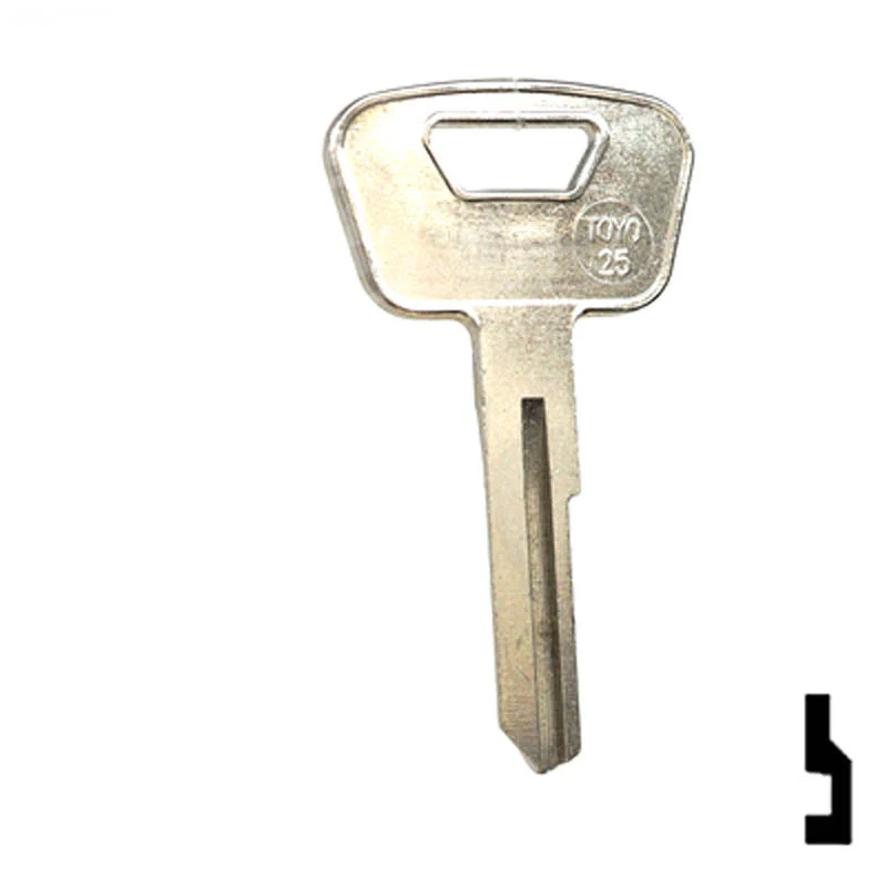 Uncut Key Blank | Toyota | TOYO-25, TA6 - Image 14