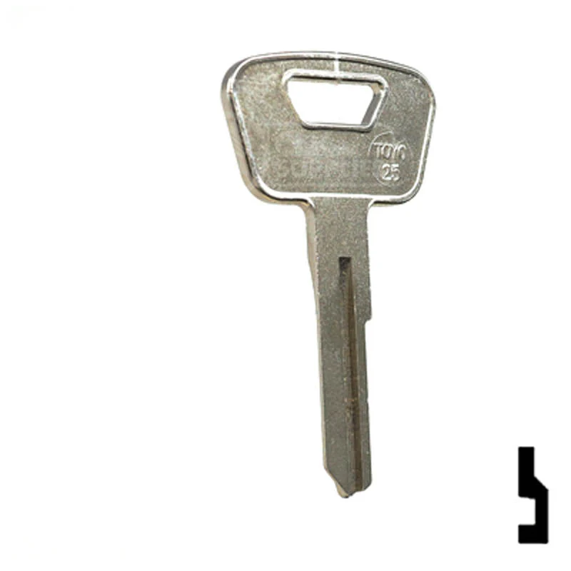 Uncut Key Blank | Toyota | TOYO-25, TA6 - Image 15