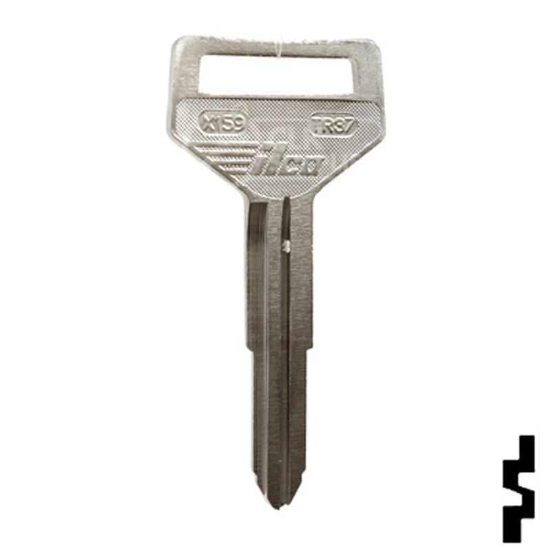 Uncut Key Blank | Toyota |  X159, TR37 - Image 3