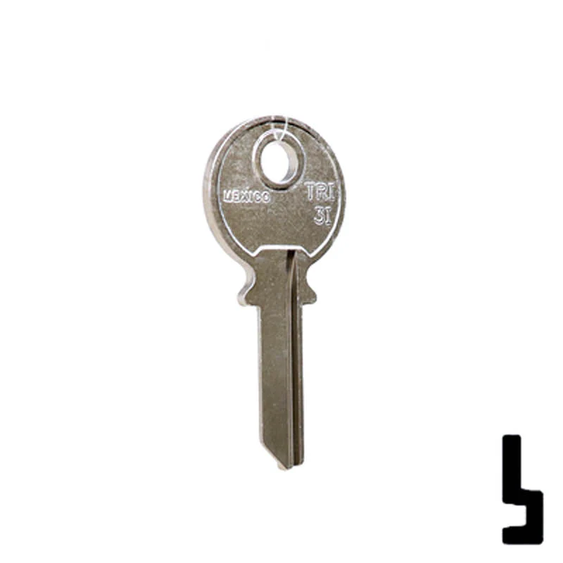 Uncut Key Blank | Tri-Circle | TRI-3I - Image 16