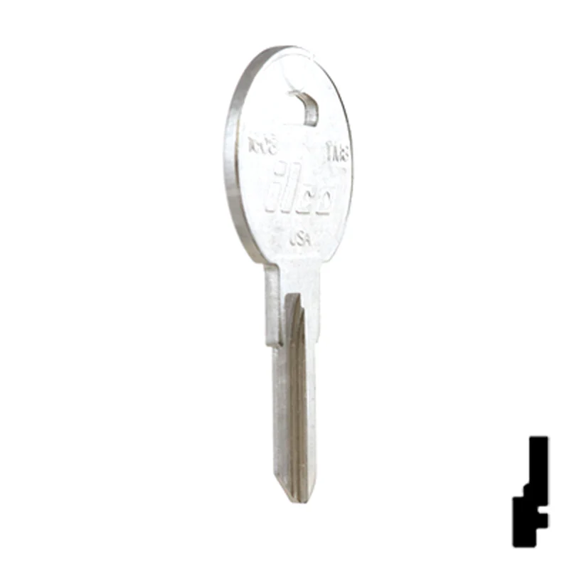 Uncut Key Blank | TriMark | 1608, TM8 - Image 4
