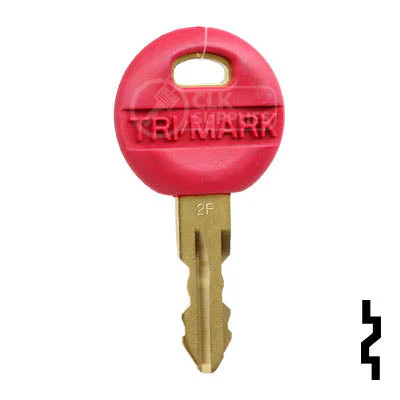Precut Key Blank | TriMark | 1622, KS201, 2P Master (Red) - Image 2