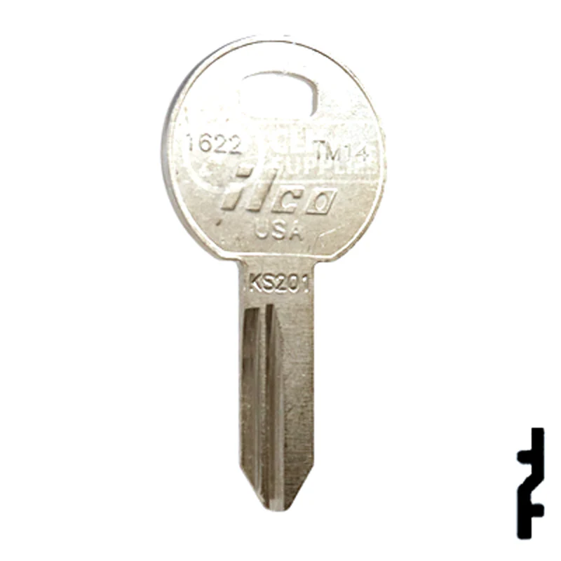 Uncut Key Blank | TriMark | 1622, TM14 - Image 3