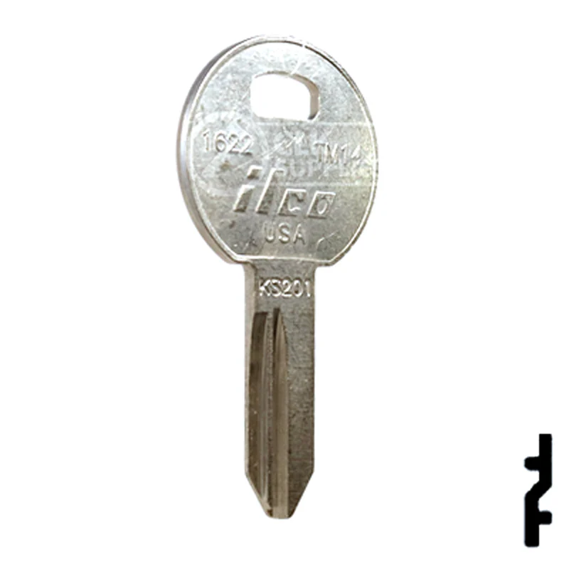 Uncut Key Blank | TriMark | 1622, TM14 - Image 4