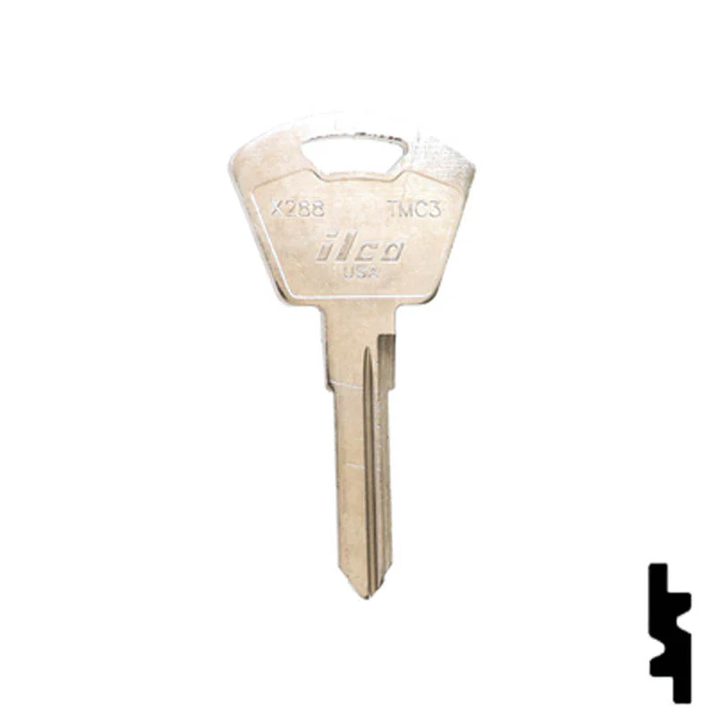 Uncut Key Blank | Triumph Motorcycle | X288, TMC3 - Image 2