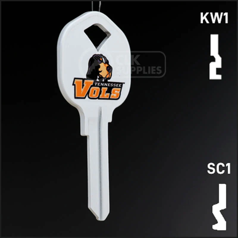 Uncut Key Blank | University of Tennessee | Choose Keyway - Image 16
