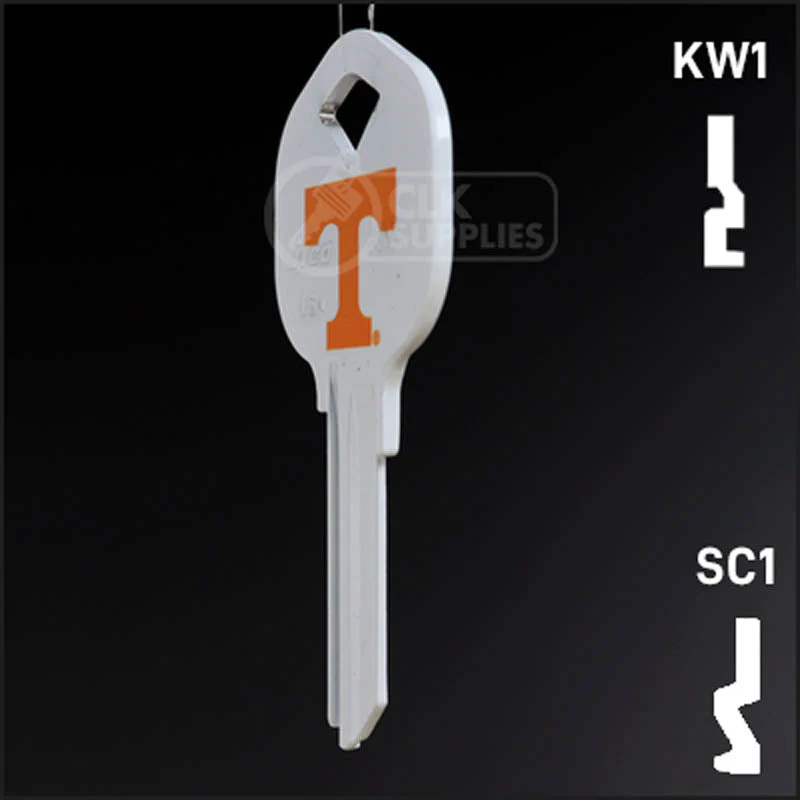 Uncut Key Blank | University of Tennessee | Choose Keyway - Image 21