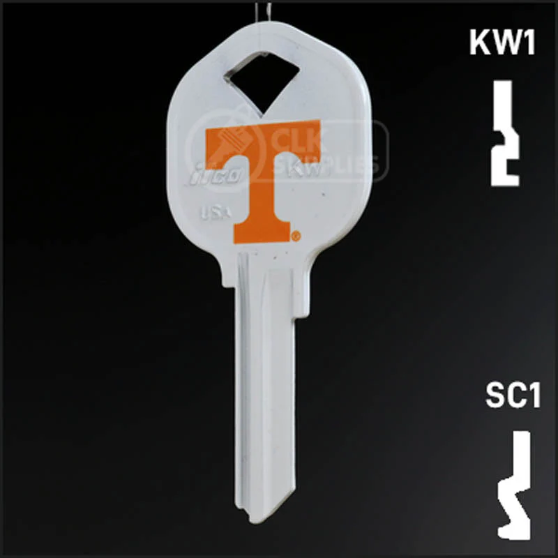 Uncut Key Blank | University of Tennessee | Choose Keyway - Image 23